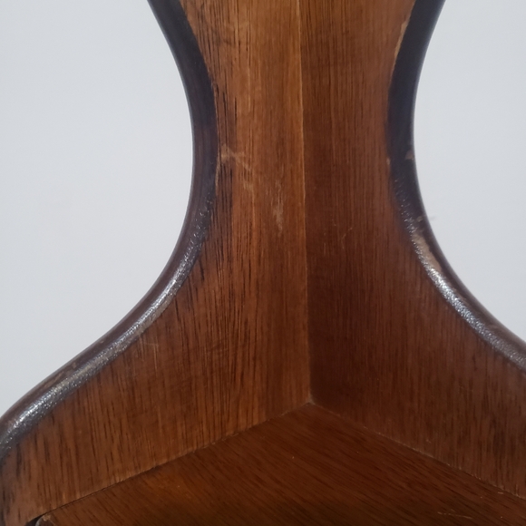 Vintage Wood 2 Tier Small Corner Shelf Curio Display Handmade - Picture 2 of 7